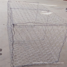 Heavily Galvanized Collapsible Galfan Gabion Basket Walls / Flood control wire mesh